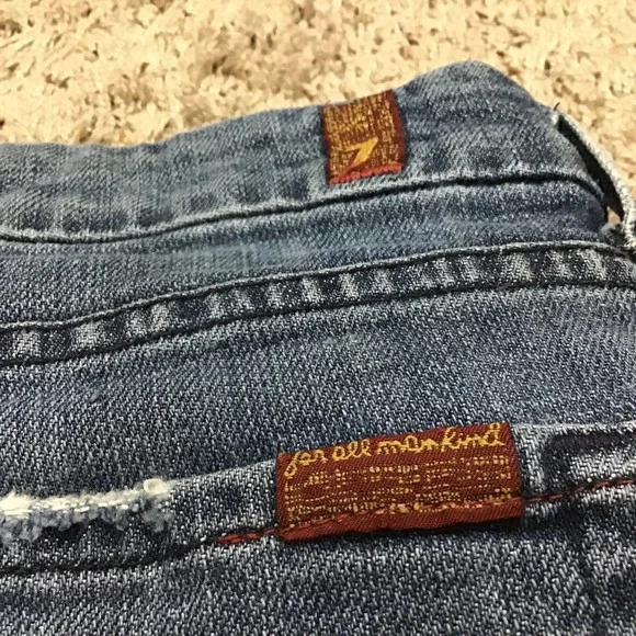 7 For All Mankind Women's Jeans size 29w Bootcut Y2K Great Details - Picture 9 of 14